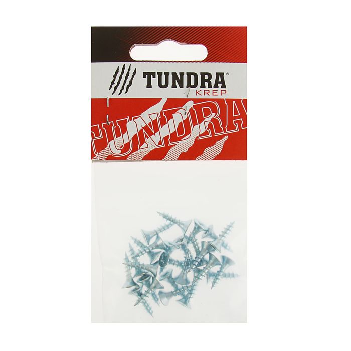 Саморезы универсальные TUNDRA krep, 4х16 мм, цинк, потай, 25 шт.
