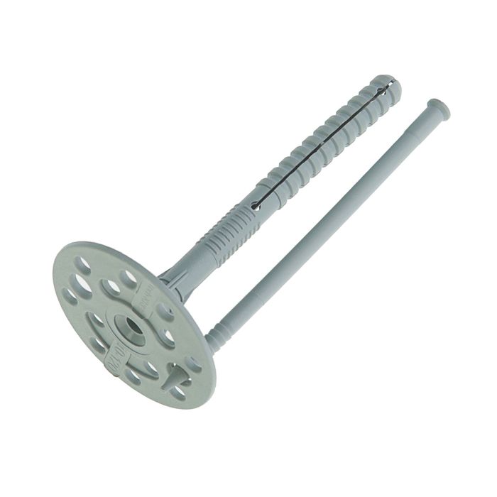 Дюбель для теплоизоляции с пластмассовым гвоздём TUNDRA krep, 10х120 мм, в пакете 50 шт.