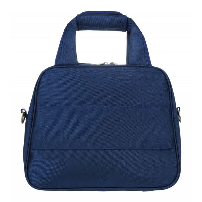 Сумка дорожная, 35 × 14,5 × 27,5 см, отделение на молнии, карман, ремень через плечо, цвет синий