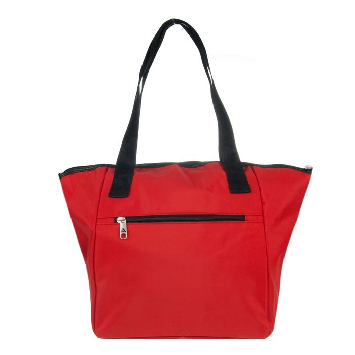 Сумка спортивная, 35,4 × 30 × 33,6 см, отделение на молнии, карман, цвет красный