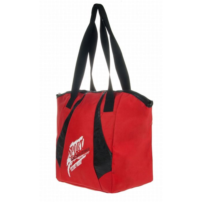 Сумка спортивная, 35,4 × 30 × 33,6 см, отделение на молнии, карман, цвет красный