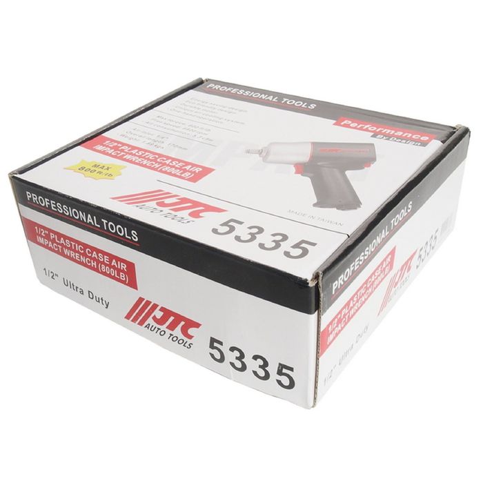 Пневмогайковерт JTC, JTC-5335, ударный, усиленный, в пластиковом корпусе, 6800 об/мин