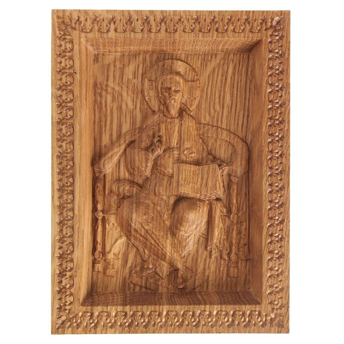 Резная икона "Спас"