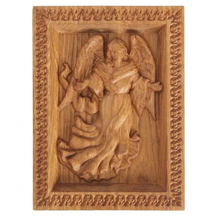 Резная икона "Святой Архангел Гавриил"