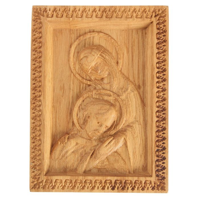 Резная икона "Святой Петро и Святая Феврония"