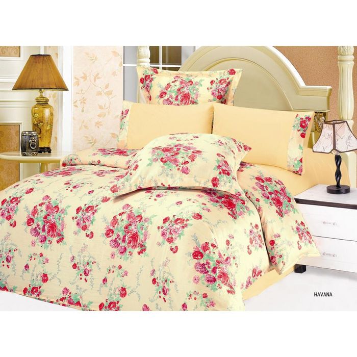 Постельное бельё HAVANA 2 сп., 240х260, 200x220, 70x70-2 шт., 50x70-2 шт., сатин 90 г/м²