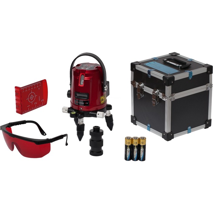 Нивелир лазерный ADA 3D Liner 4V A00133, 40/70 м, ±2 мм/10 м, ±3°, 4V, 1H, отвес