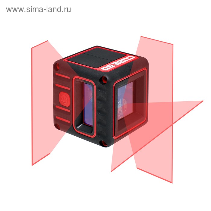 Нивелир лазерный ADA 3D Cube Basic Edition А00382, 20 м, ±2 мм/10 м, ±3°, 3 линии нивелир лазерный ada cube basic edition 2 луча 20 м ±0 2 мм м 1 4