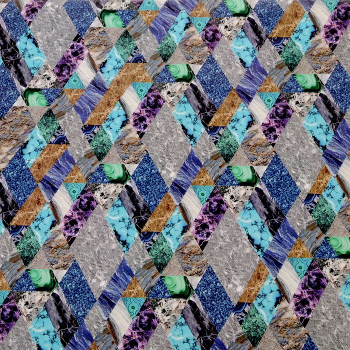 Бумага упаковочная глянцевая "Самоцветы",70 х100 см