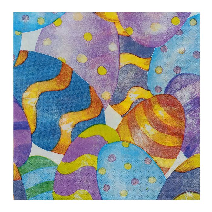 Салфетки бумажные "Раскрашенные яйца", набор 20 шт., 33 × 33 см