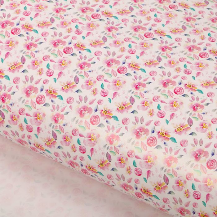 Бумага упаковочная глянцевая "Ситцевые цветы" ,70 х100 см