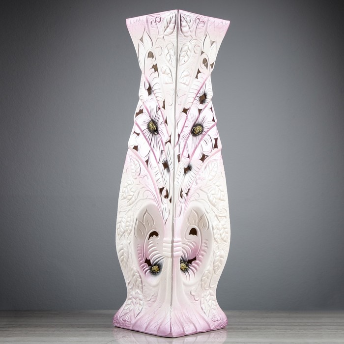 Ваза напольная "Венера" цветная, резка, микс