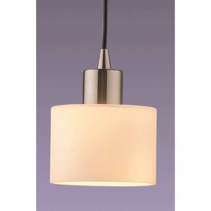 Люстра "Иксия" 1 лампа (E14 60W 220V) ник/белый