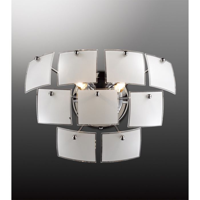 Бра "Ворм" 2х40W G9 хром, белый