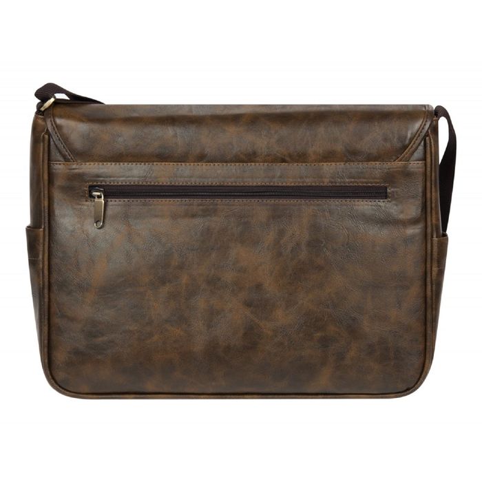 Планшет мужской, 37х8,5х27,5 см, отделение на клапане, карман, регулировочный ремень, цвет коричневый