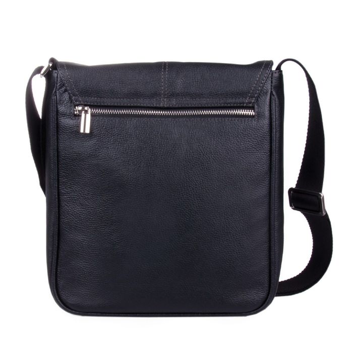 Планшет мужской, 25х7,5х28,5 см, отделение на клапане на магните, 2 кармана, регулировочный ремень, цвет чёрный