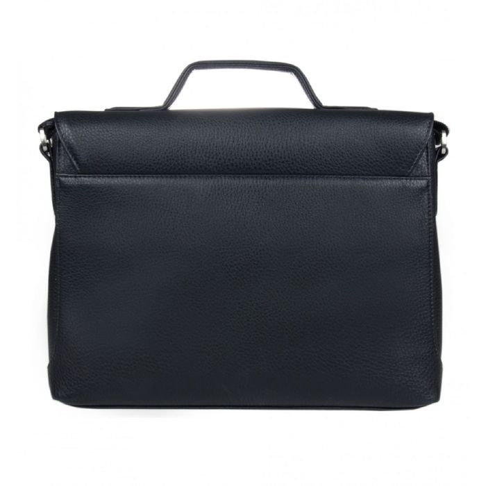 Сумка мужская, 33 × 6 × 26 см, отделение на клапане на кнопке, карман, регулировочный ремень, цвет чёрный