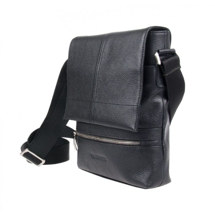 Планшет мужской, 28х6х25 см, отделение на клапане на магните, карман, регулировочный ремень, цвет чёрный