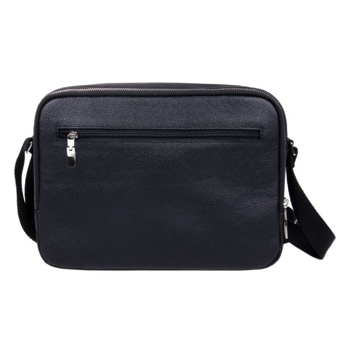 Сумка мужская, 30 × 8 × 22,2 см, отделение на молнии, 3 кармана, регулировочный ремень, цвет чёрный