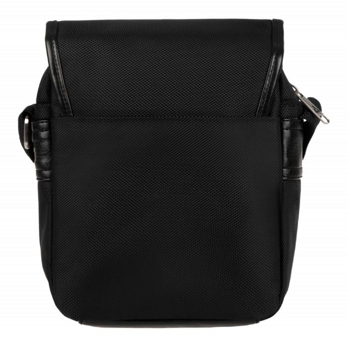 Сумка мужская, 22 × 9 × 19 см, отделение на клапане на магните, 2 кармана, регулировочный ремень, цвет чёрный