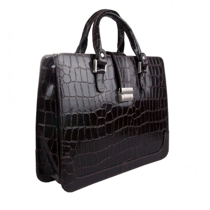 Папка мужская, 38х10х27 см, отделение на молнии, наружный карман, цвет коричневый