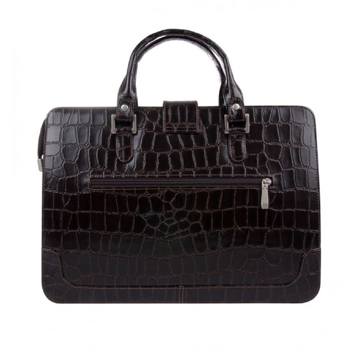 Папка мужская, 38х10х27 см, отделение на молнии, наружный карман, цвет коричневый