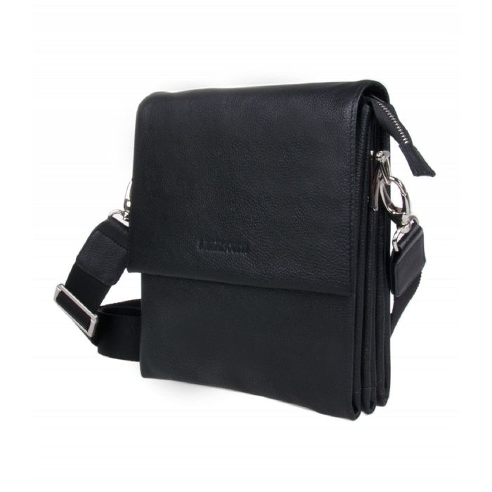 Планшет мужской, 25х6х21 см, отделение на клапане на магните, 2 кармана, регулировочный ремень, цвет чёрный