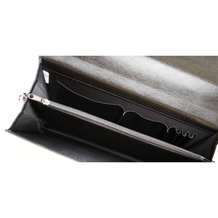 Портфель мужской, 2 отдела на молнии, наружный карман, регулируемый ремень, цвет чёрный