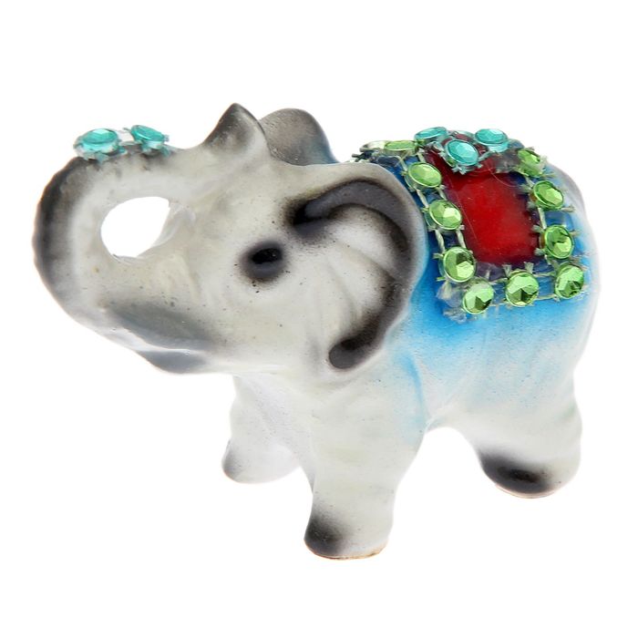 Статуэтка "Слон №1" стразы, 6х2х5 см