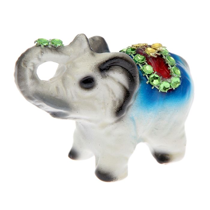 Статуэтка "Слон №1" стразы, 6х2х5 см