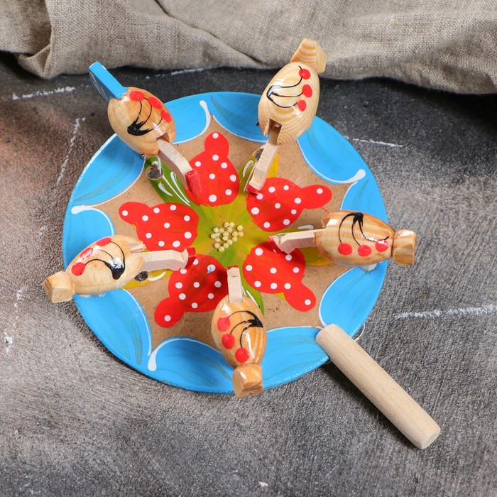 Сувенир деревянный "Курочки"