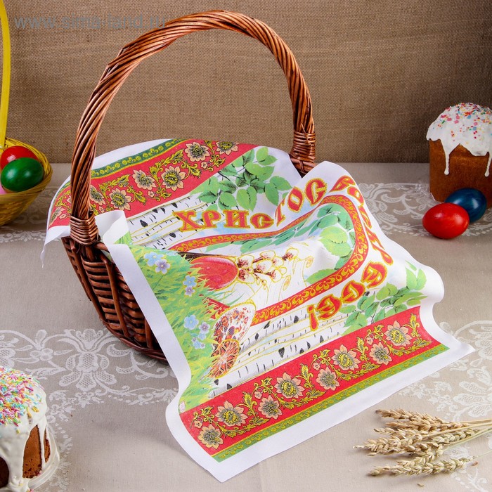 

Рушник пасхальный "В лесу", 65х30 см