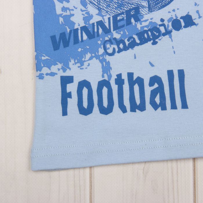 Майка для мальчика, рост 140 см (72), цвет голубой