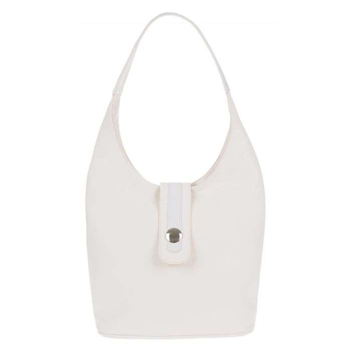 Сумка женская, отделение на молнии, наружный карман, цвет белый