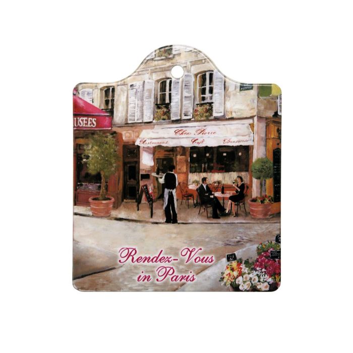 Подставка под горячее 16х19 см "Свидание в Париже"