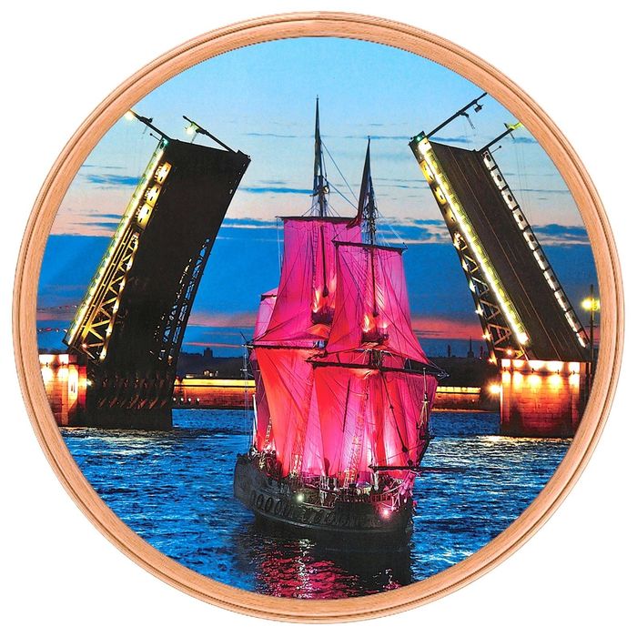 Подставка под горячее d=17 см "Белые Ночи Петербурга"