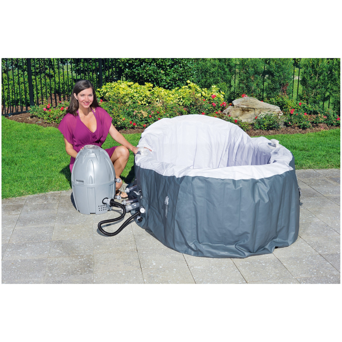 SPA бассейн Siena, 196 х 66 см, столик, тент, фильтр-насос-нагреватель, манометр, плавающий дозатор Bestway