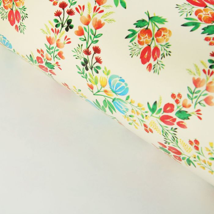 Бумага упаковочная "Поляна", 99 х 67.2 см