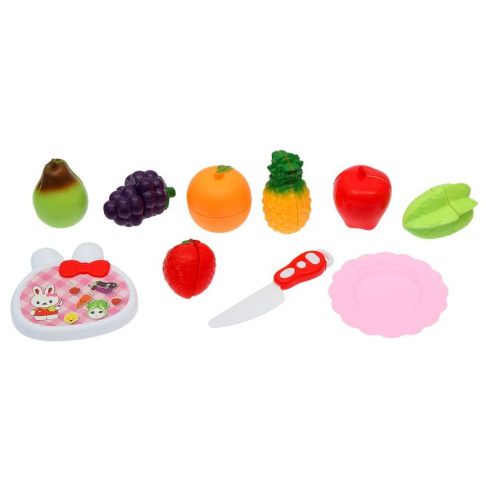 Набор продуктов для нарезки на липучках "Фруктово-овощной микс-1", МИКС