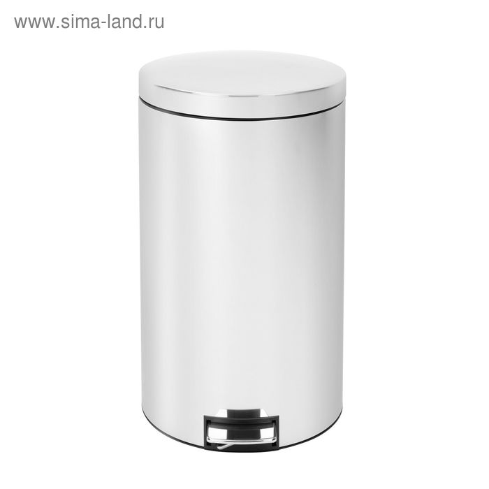 Мусорное ведро Brabantia Pedal bin, с педалью, цвет стальной полированный, 45 л