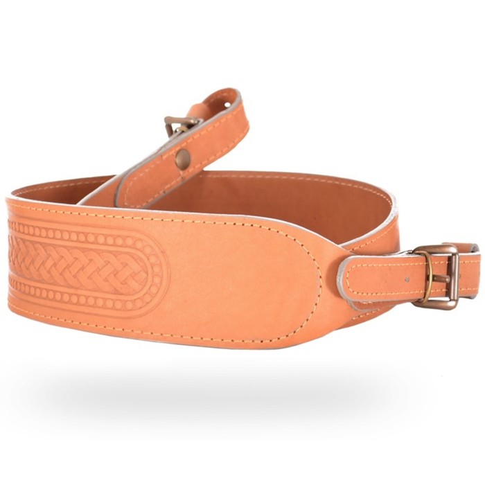 Ремень ружейный фигурный тисненый с пряжкой (I)