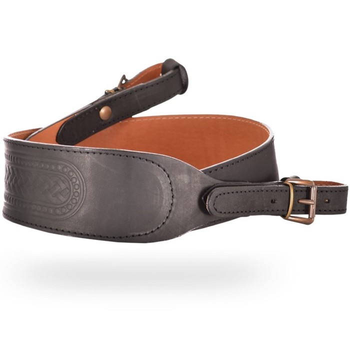 Ремень ружейный фигурный тисненый с пряжкой (III)