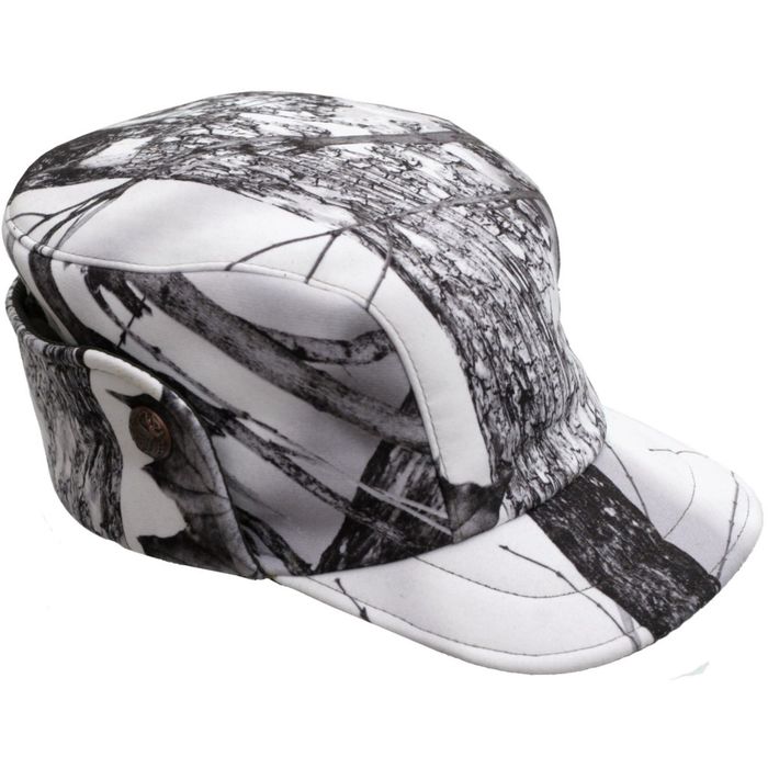 Шапка зимняя (белый лес) 61 р-р