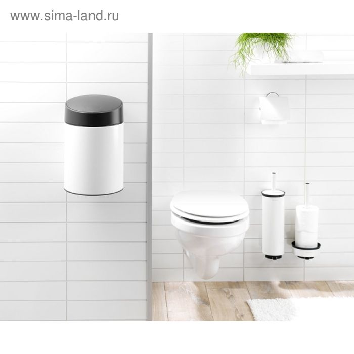 Держатель для туалетной бумаги Brabantia Profile, цвет белый держатель для хранения туалетной бумаги brabantia profile цвет стальной полированный