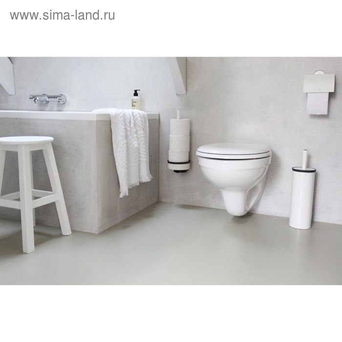 Держатель для хранения туалетной бумаги Brabantia Profile, цвет белый держатель для хранения туалетной бумаги brabantia profile цвет платиновый