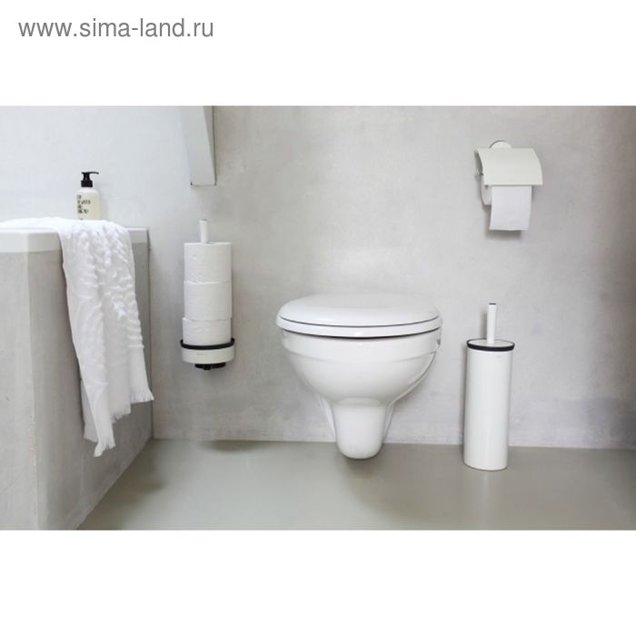 Туалетный ёршик с держателем Brabantia Profile, цвет белый ёршик туалетный umbra corsa белый