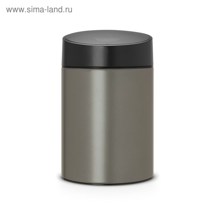 

Мусорное ведро с крышкой Brabantia Slide Bin, 5 л, подвесное, цвет платиновый