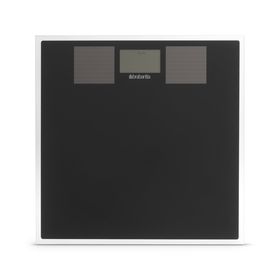 Весы напольные Brabantia, электронные, до 160 кг, солнечных батареях, стекло, чёрные от Сима-ленд