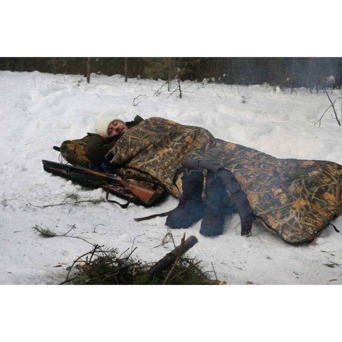 Спальный мешок "Зима" с капюшоном (одеяло 0,8-1,8м)
