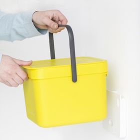 

Ведро для мусора Brabantia Sort Go, 6 л, встраиваемое, цвет жёлтый